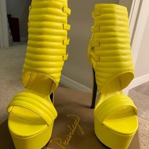 Privileged Xpress Neon Open Toe Platform
